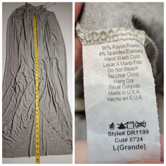 MOD REF Gray Beach Summet Dress Women's Size Large - Picture 9 of 10